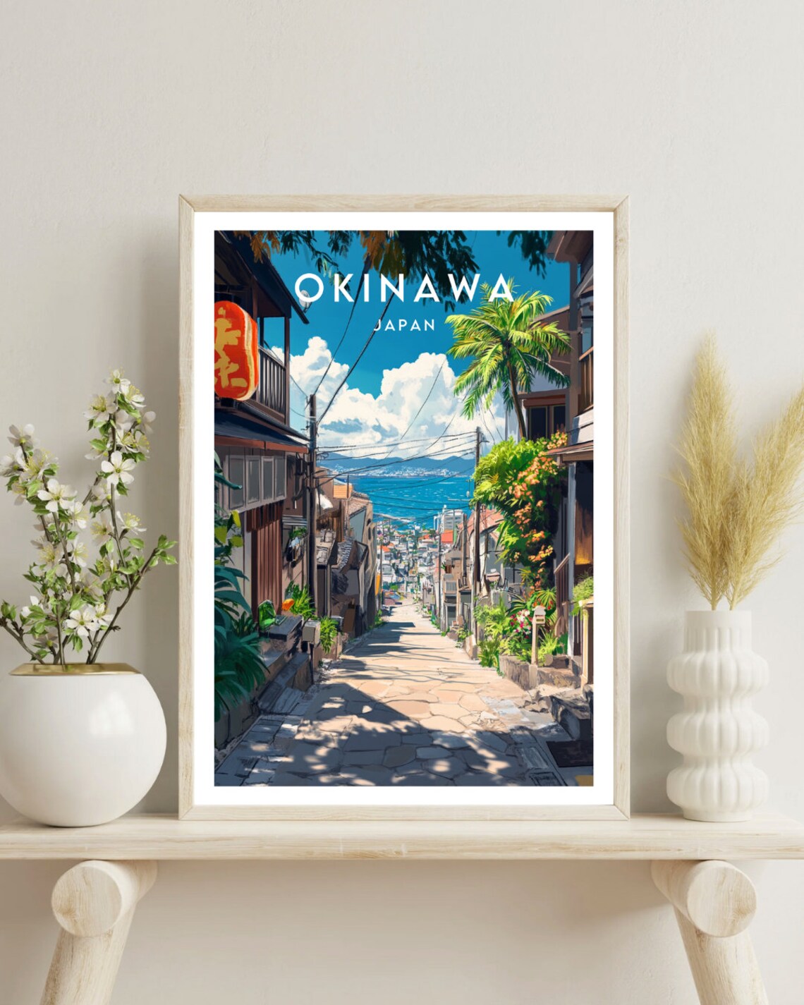 Okinawa Travel Poster, Japan Wall Art Print - Image 4