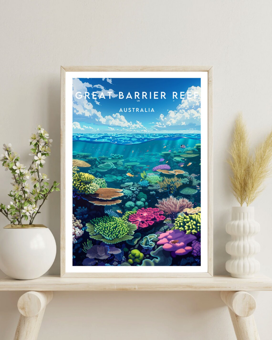 Great Barrier Reef, Australia Travel Poster Print - Image 4