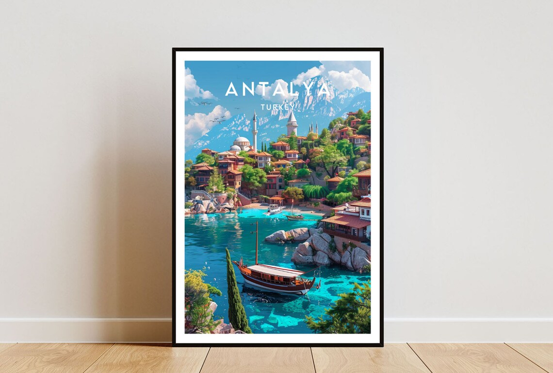 Antalya Turkey Travel Wall Art Print