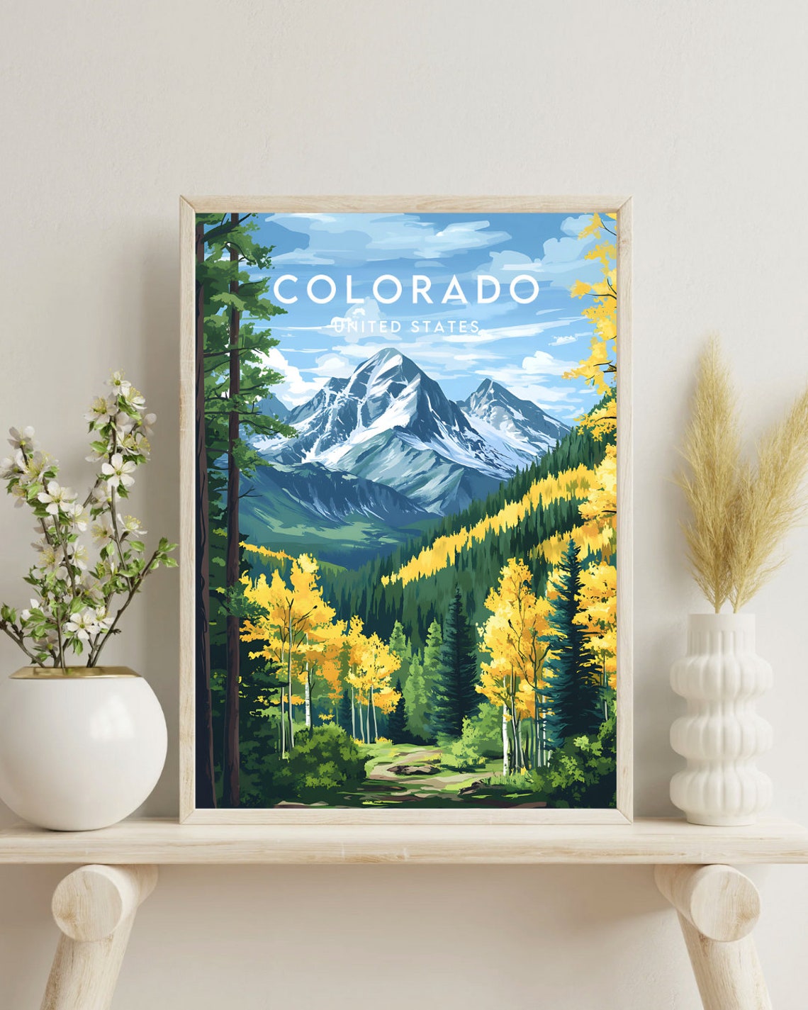 Colorado Travel Print United States Colorado Poster America Poster Travel Wall Art America Print Colorado Usa United States Print - Image 4