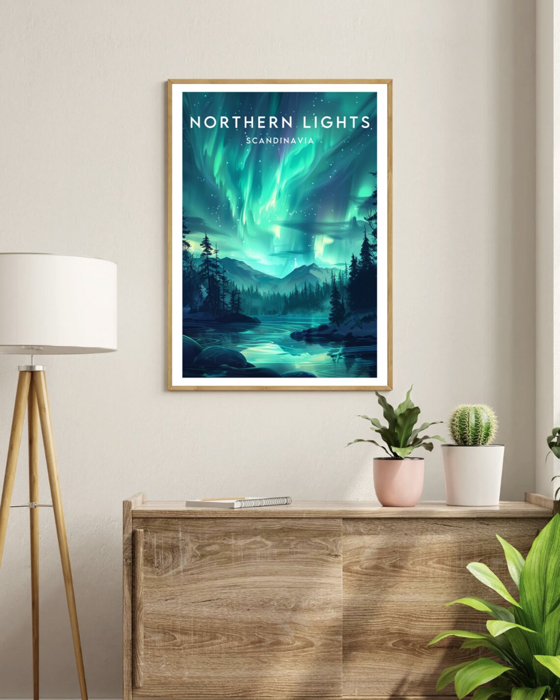 Northern Lights Travel Poster, Scandinavia Tour - Image 3