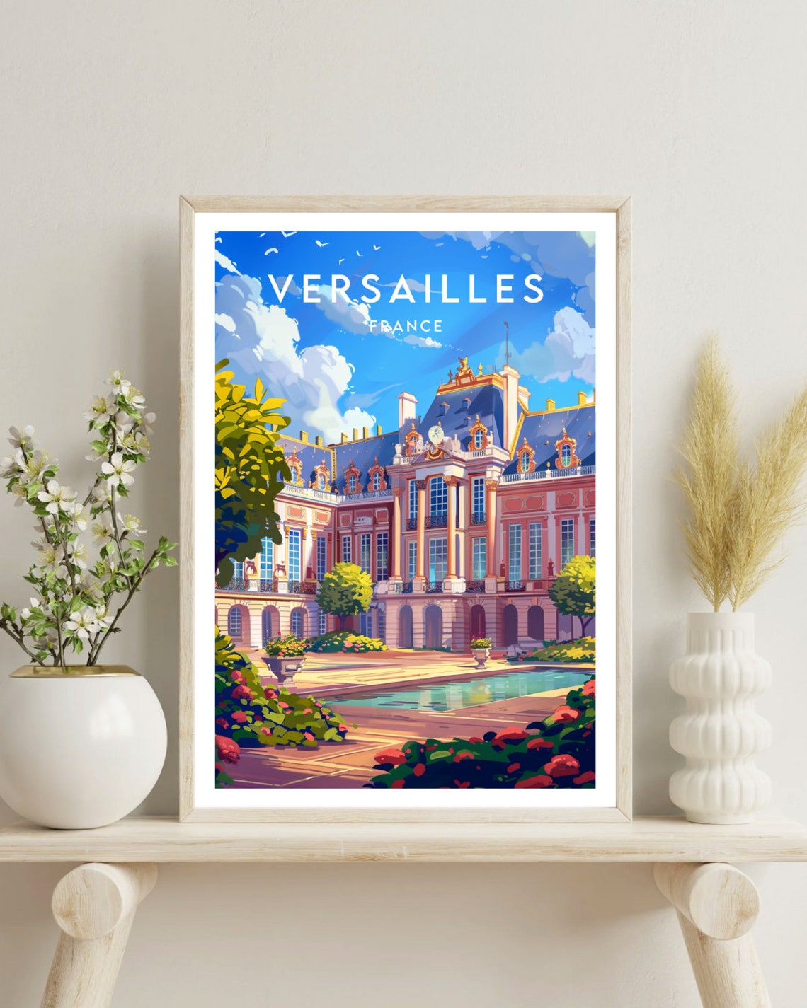 Versailles Travel Print France Versailles Poster France Poster Travel Wall Art France Print Poster France Europe Versailles Print - Image 4