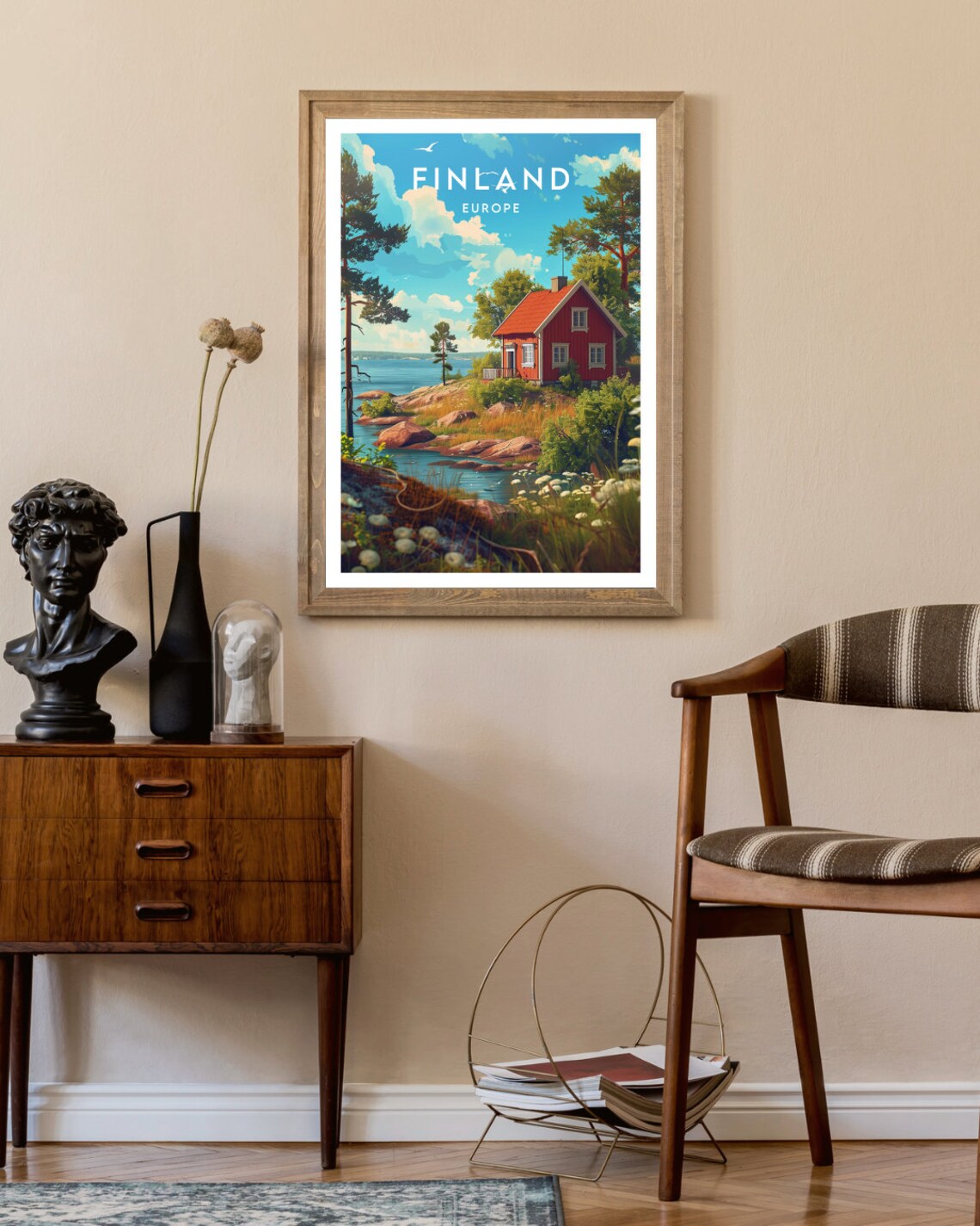 Finland Travel Poster, Helsinki Europe Wall Art - Image 2