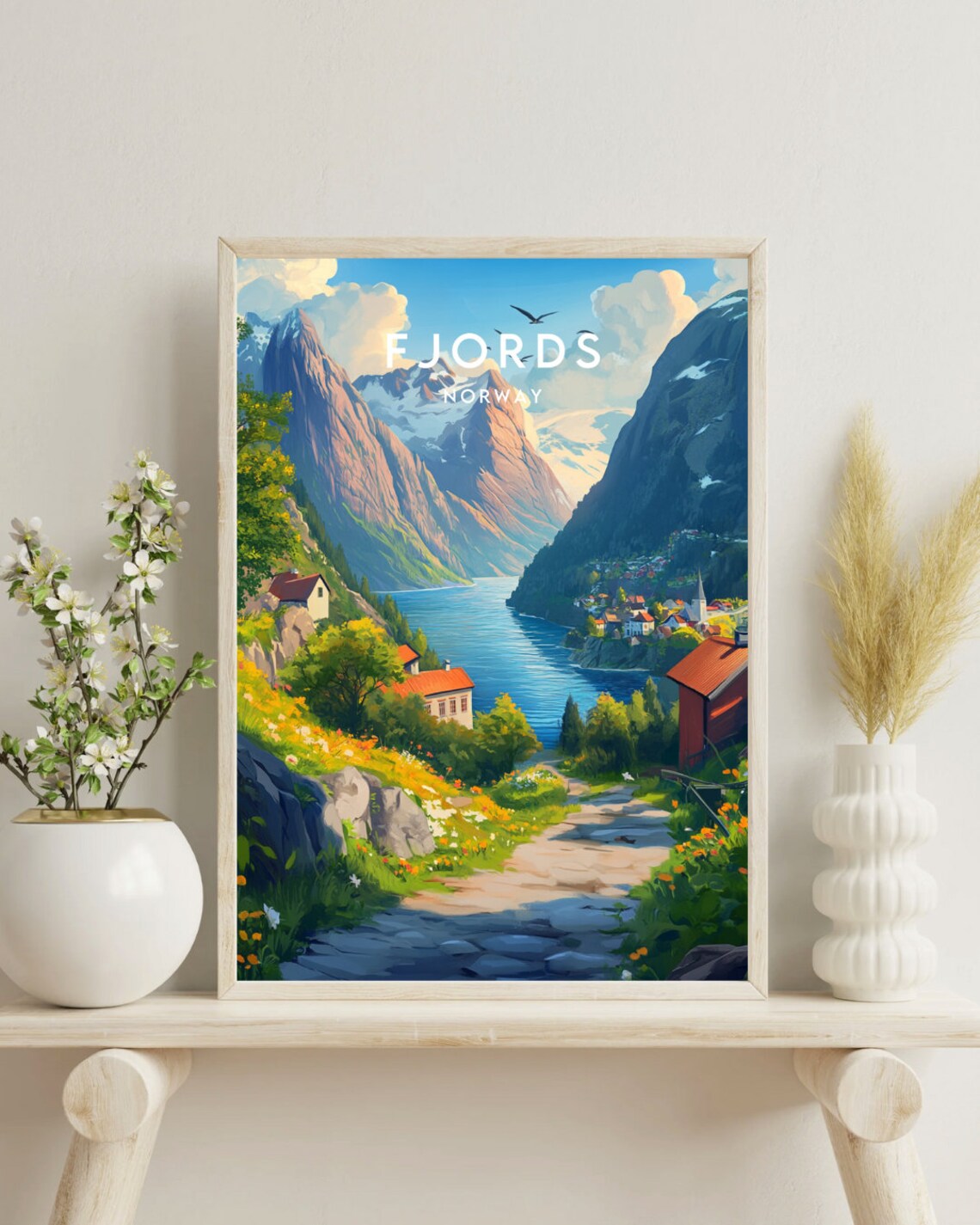 Fjords Travel Poster, Norway and Scandinavia - Image 4