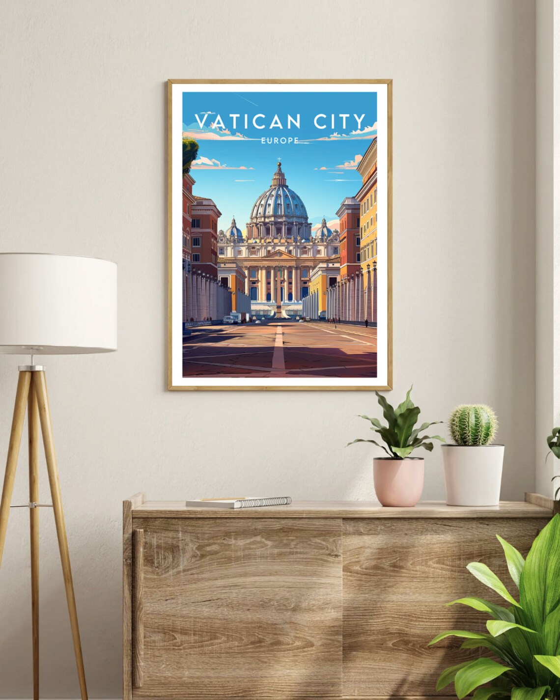 Vatican City Travel Poster, Europe Place Print - Image 3