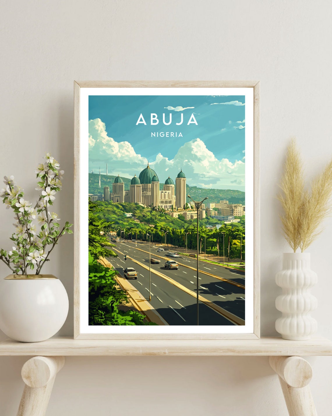 Abuja Travel Print Nigeria Abuja Poster Nigeria Poster Travel Wall Art Nigeria Print Abuja Wall Art Nigeria Africa Abuja Nigerian - Image 4