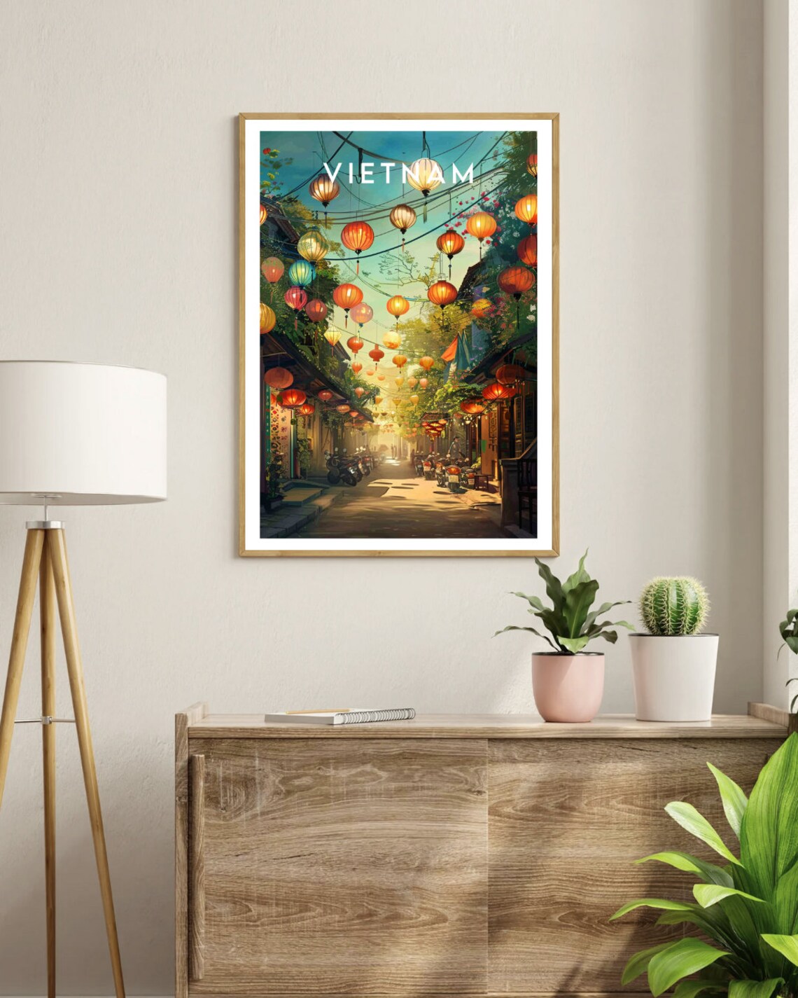 Vietnam Travel Poster, Hanoi Hoi An Wall Art - Image 3