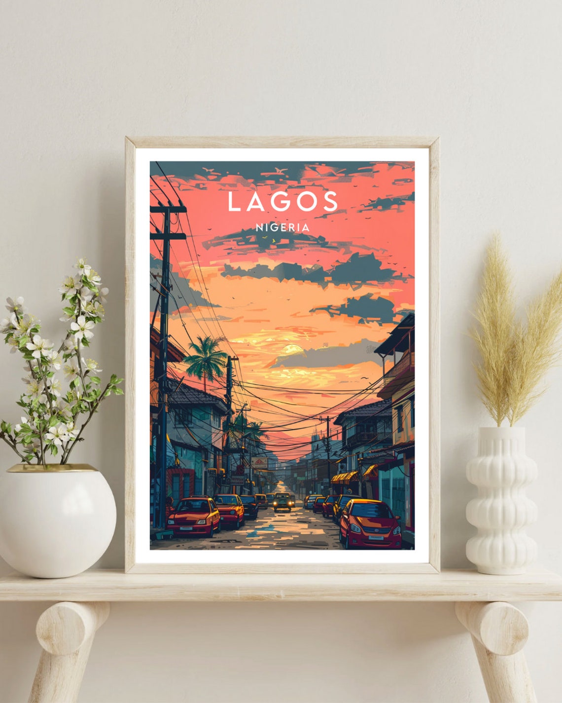 Lagos Travel Print Nigeria Lagos Poster Nigeria Poster Travel Wall Art Nigeria Print Lagos Wall Art Nigeria Africa Lagos Nigeria - Image 4