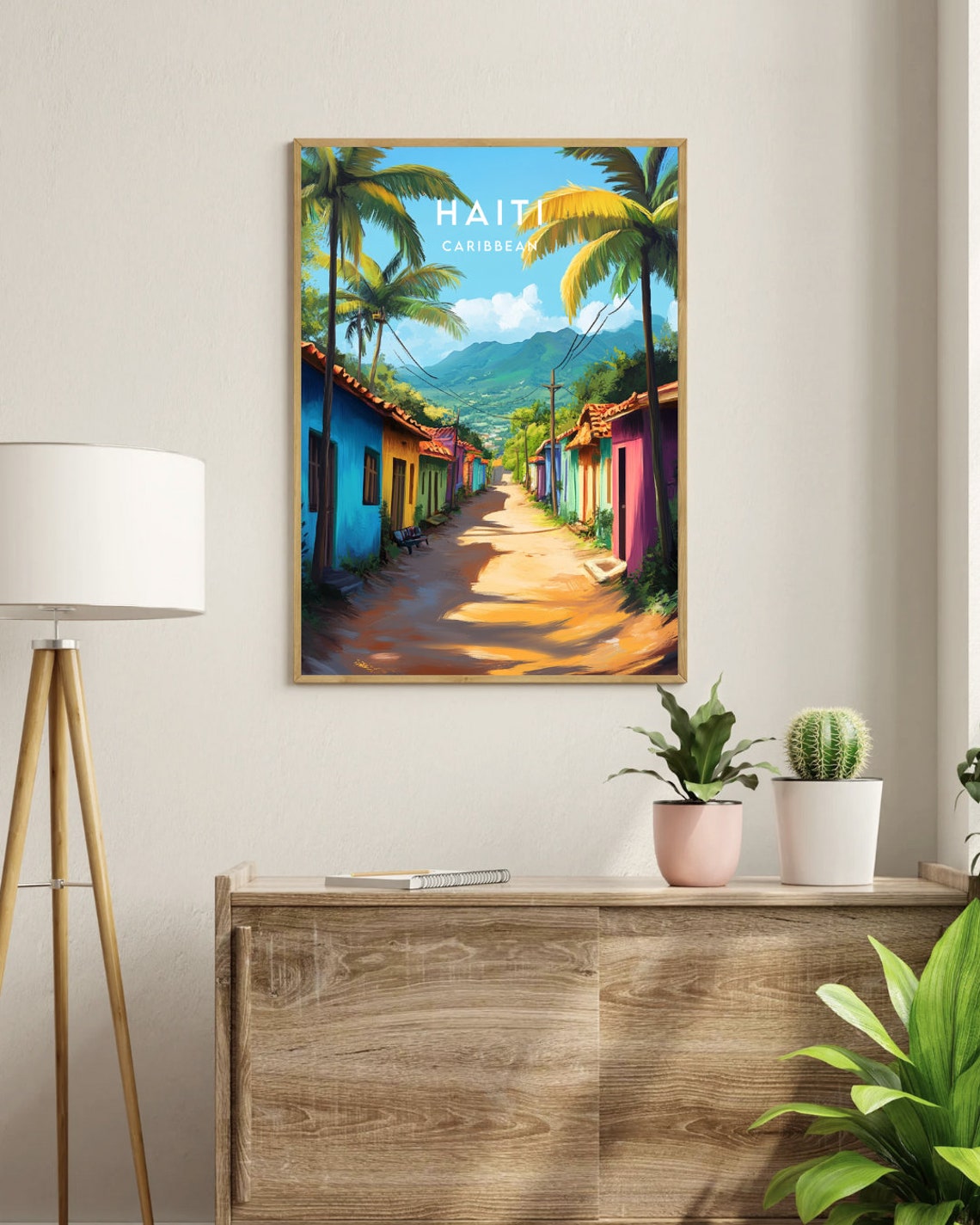 Haiti Travel Print Caribbean Haiti Poster Caribbean Poster Travel Wall Art Haiti Print Haiti Wall Art Caribbean Travel Poster - Image 3