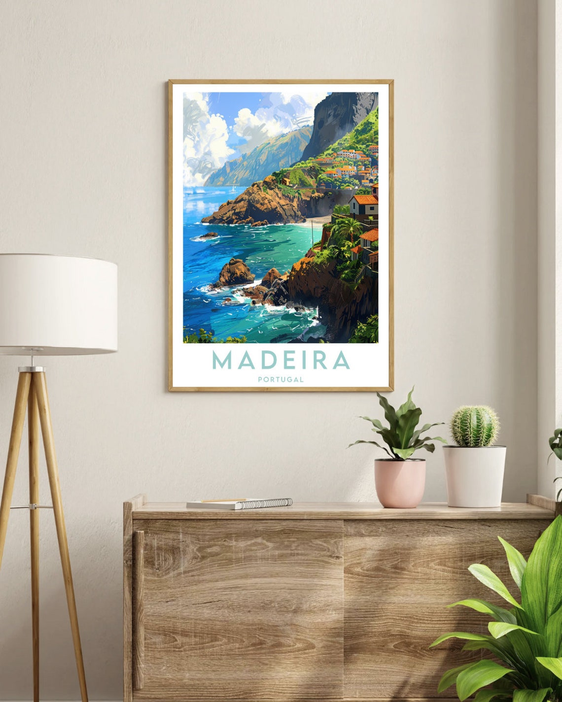 Madeira Travel Print Portugal Madeira Poster Portugal Poster Travel Wall Art Portugal Print Poster Portugal Europe Madeira - Image 3