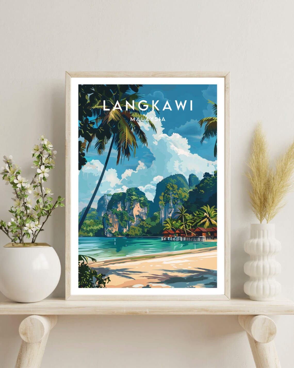 Langkawi Travel Poster, Malaysia Asia Art Print - Image 4