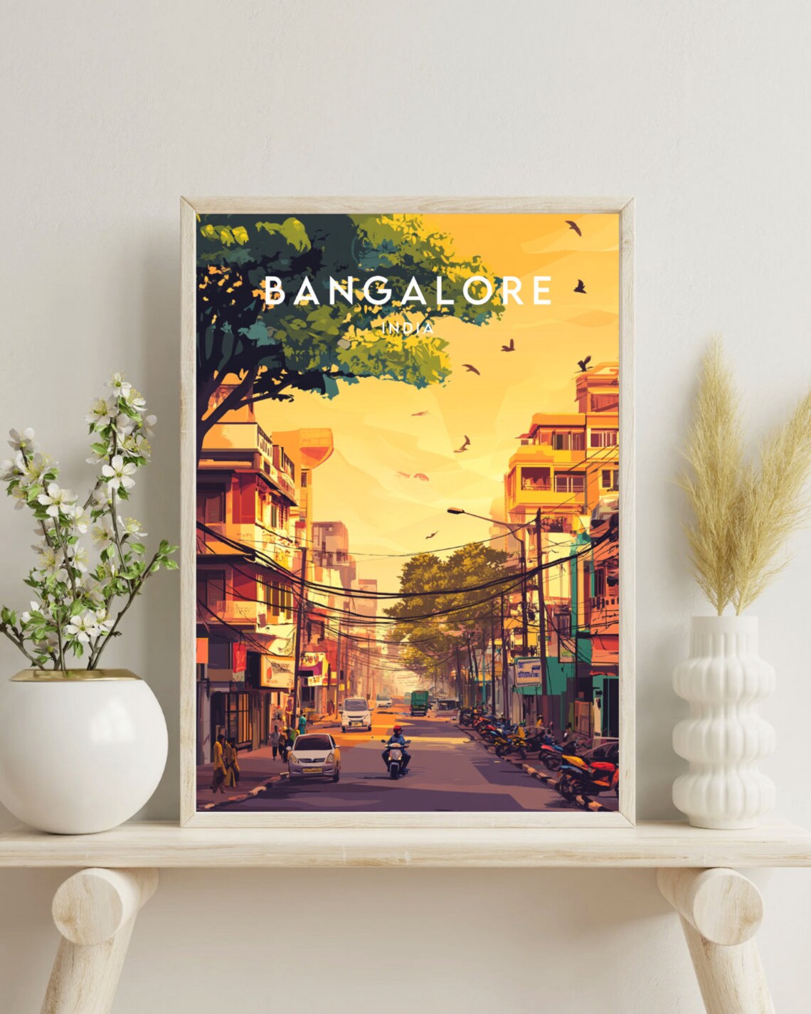 Bangalore Travel Poster, Bengaluru India Travel Art - Image 4