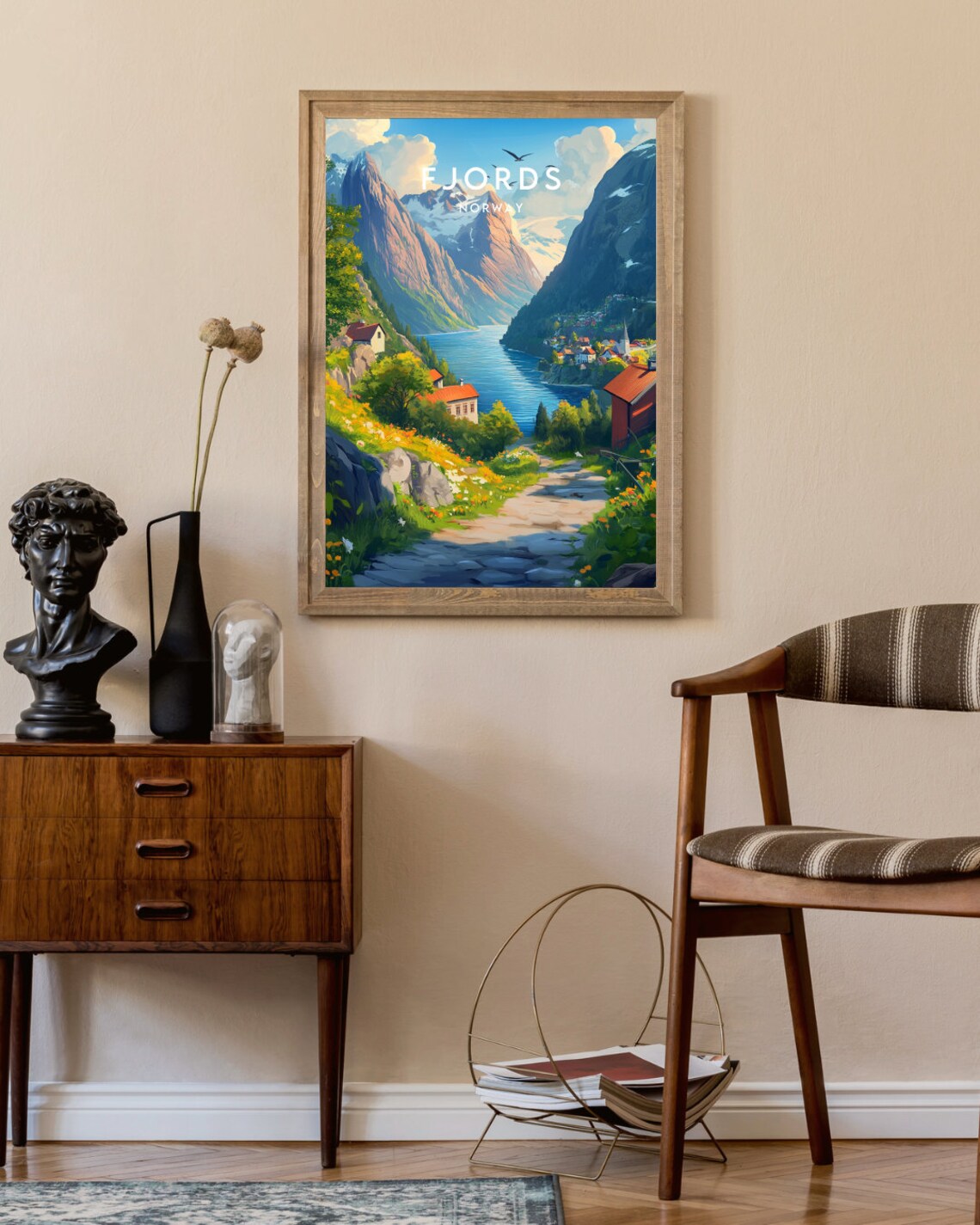 Fjords Travel Poster, Norway and Scandinavia - Image 2