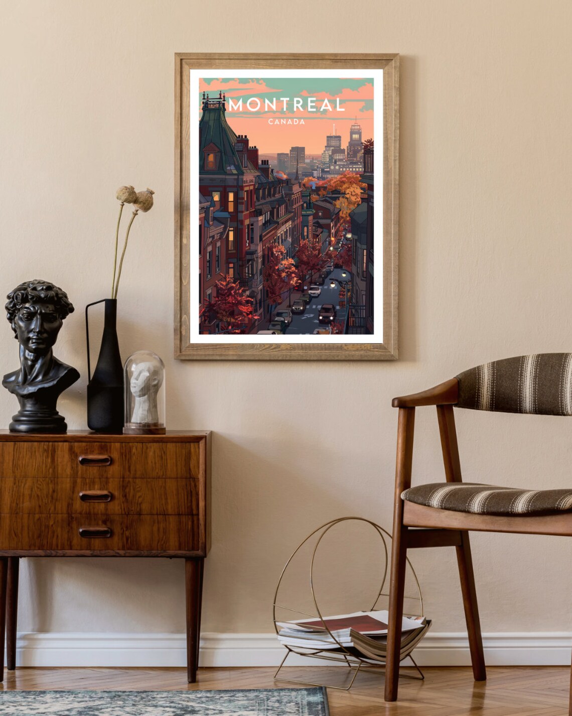 Montreal Travel Poster, Canada North America Wall Art - Image 2