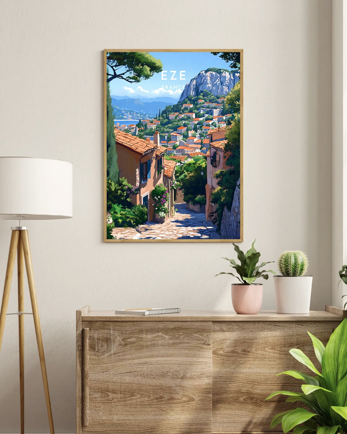 Eze Travel Print France Eze Poster France Poster Travel Wall Art France Print Poster France Europe Eze Eze Wall Art Eze Print - Image 3