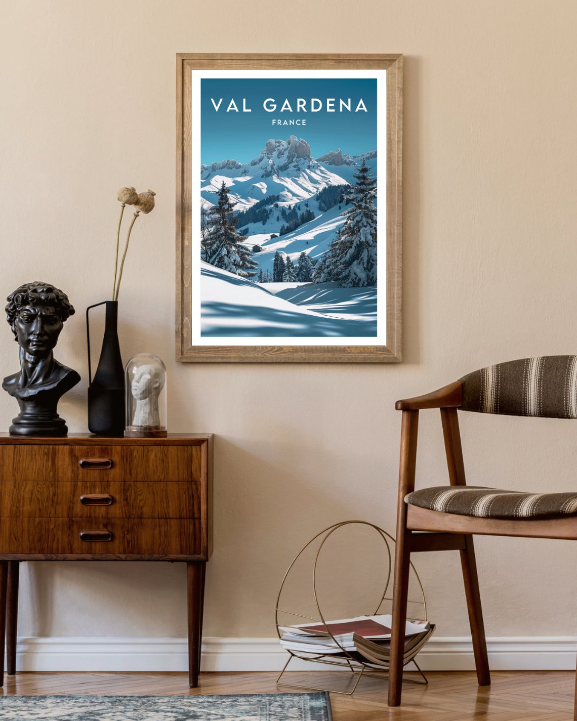 Val Gardena Travel Print France Val Gardena Poster France Poster Travel Wall Art France Print Poster France Europe Val Gardena - Image 2