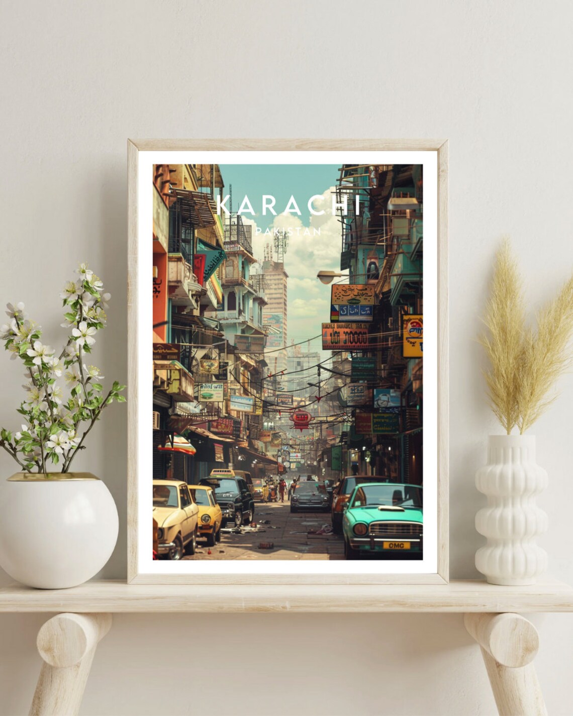 Karachi Travel Poster, Pakistan City Wall Art - Image 4