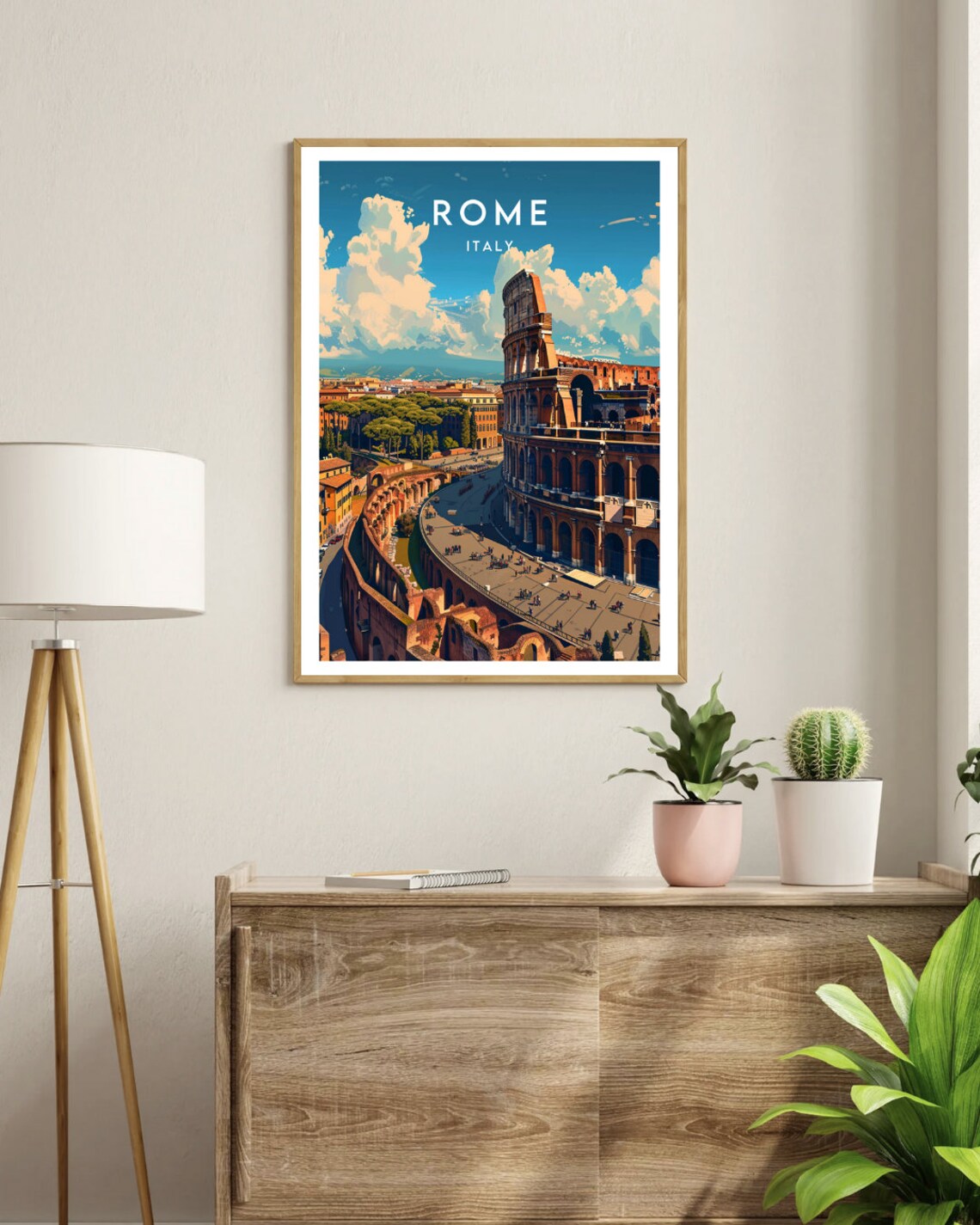 Rome Travel Poster, Italy Travel Wall Art - Image 3