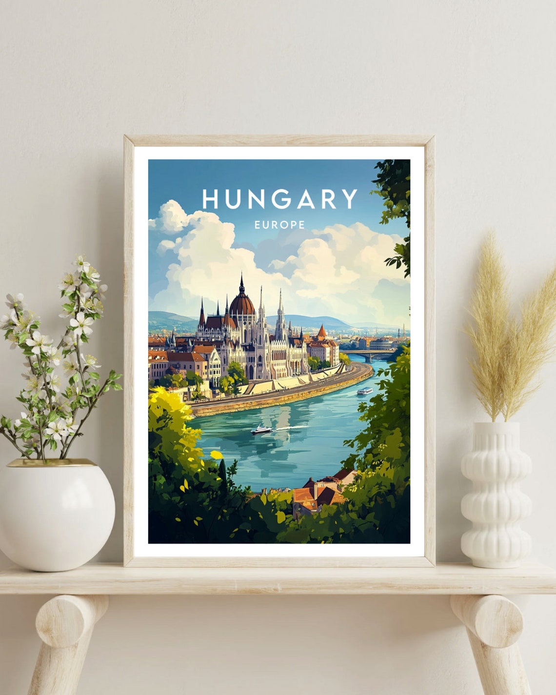 Hungary Travel Print Europe Europe Poster Hungary Poster Travel Wall Art Hungary Print Hungary Europe Budapest Poster Budapest Art - Image 4