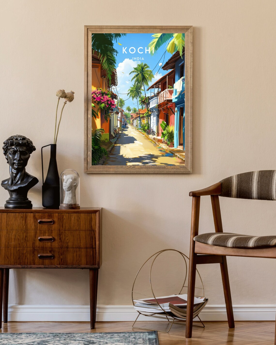 Kochi Travel Poster, Kerala India Travel Art - Image 2