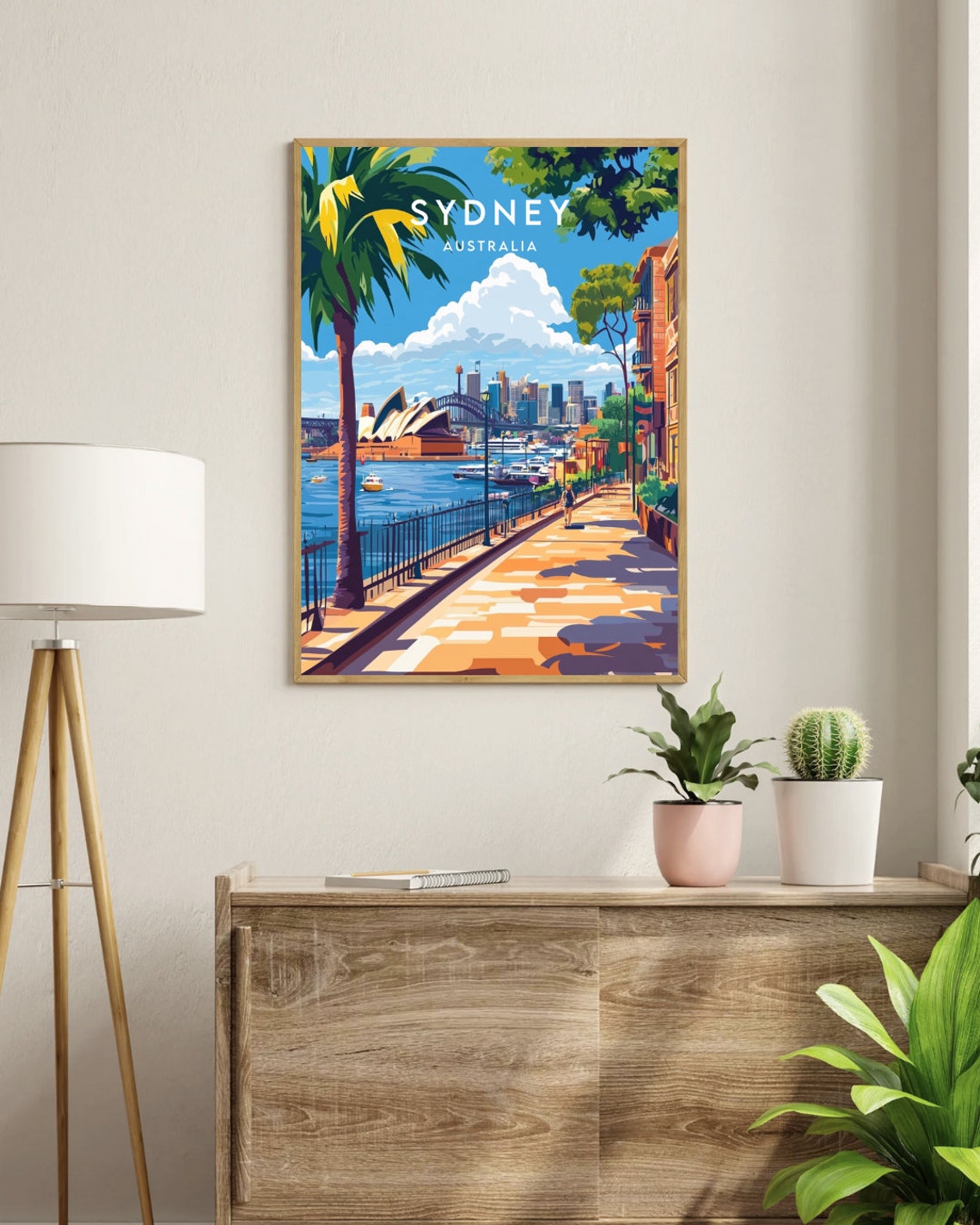 Sydney Australia Opera House Harbour Bridge Promenade Travel Poster - Image 3