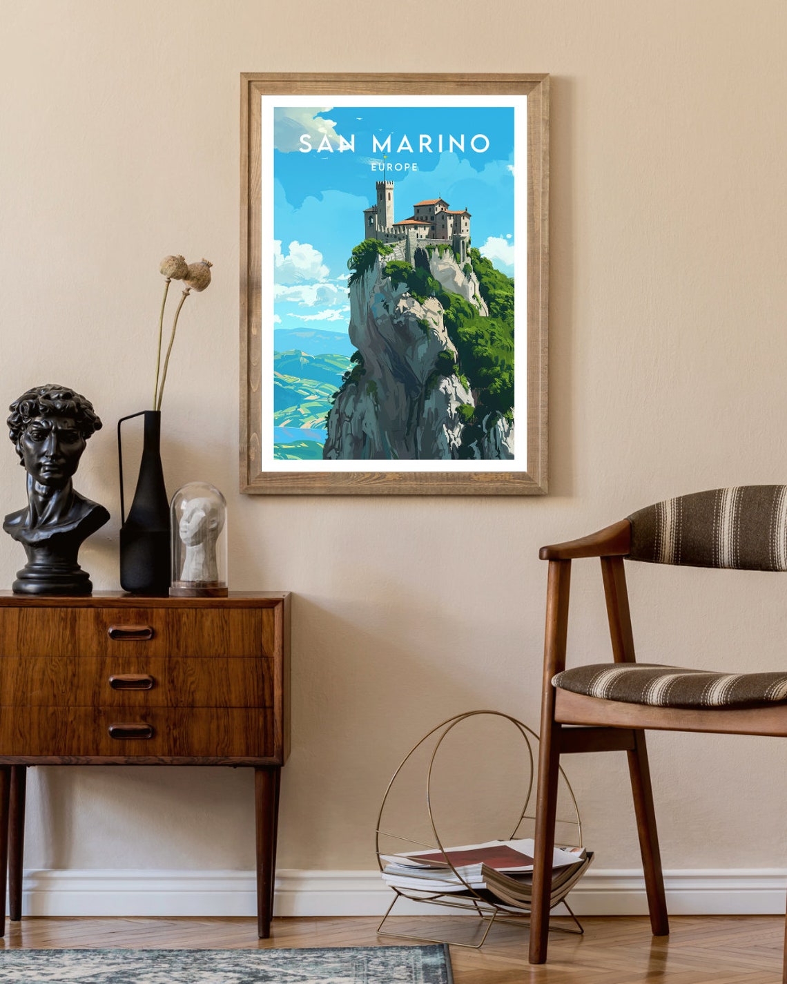 San Marino Travel Print Italy San Marino Poster Italy Poster Travel Wall Art Italy Print Poster Italy Europe San Marino Italian - Image 2