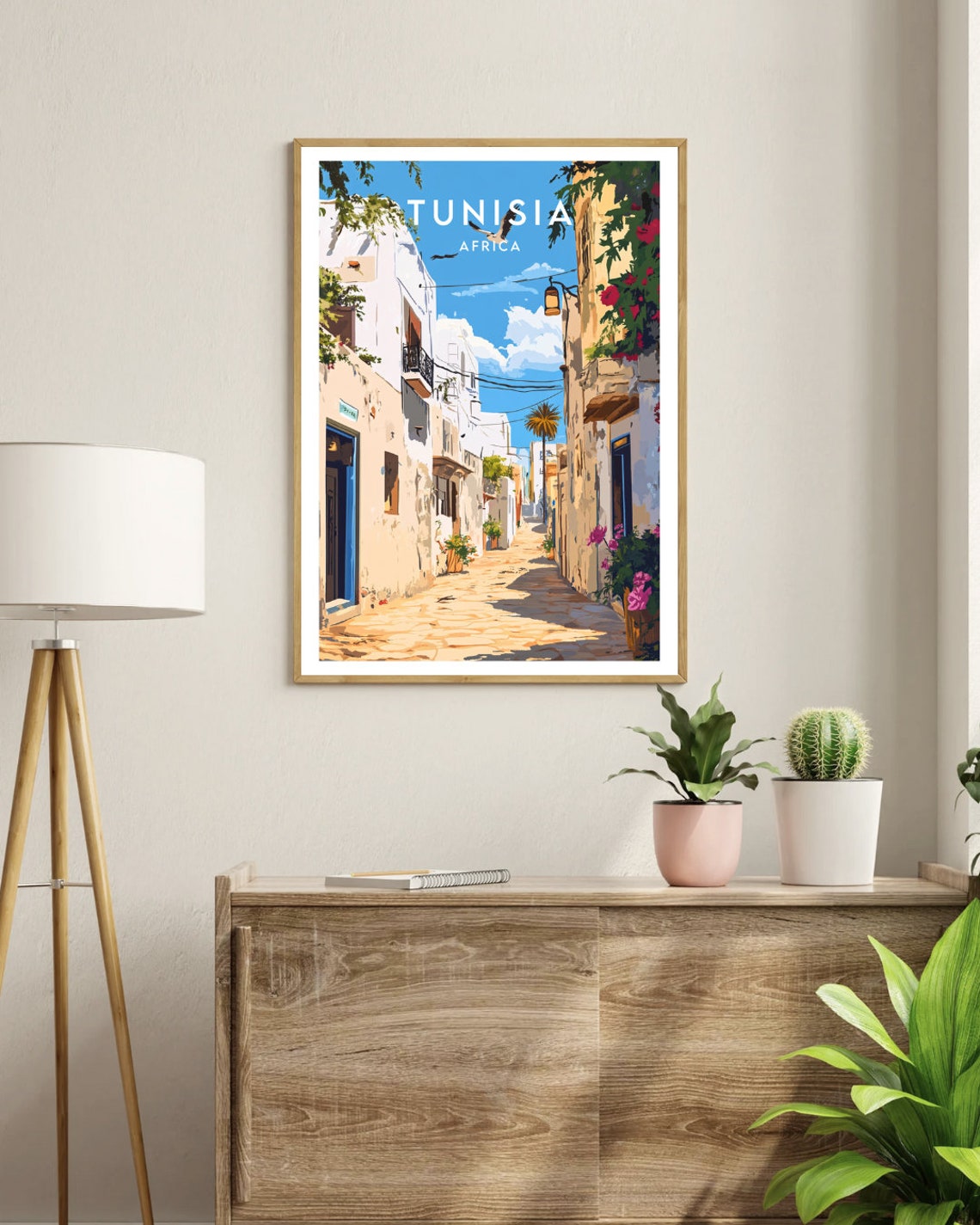 Tunisia Travel Print Africa Tunisia Poster Africa Poster Travel Wall Art Africa Print Tunisia Wall Art Tunisia Print Tunis Poster - Image 3