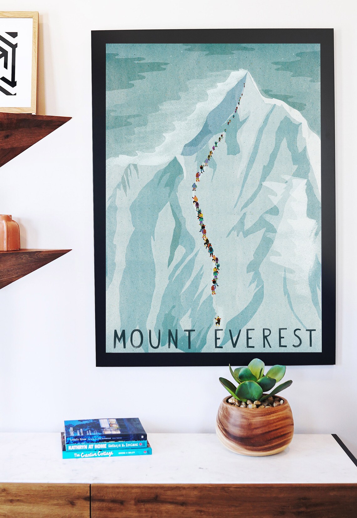 Mount Everest Vintage Travel Poster, Boho Himalayas - Image 2