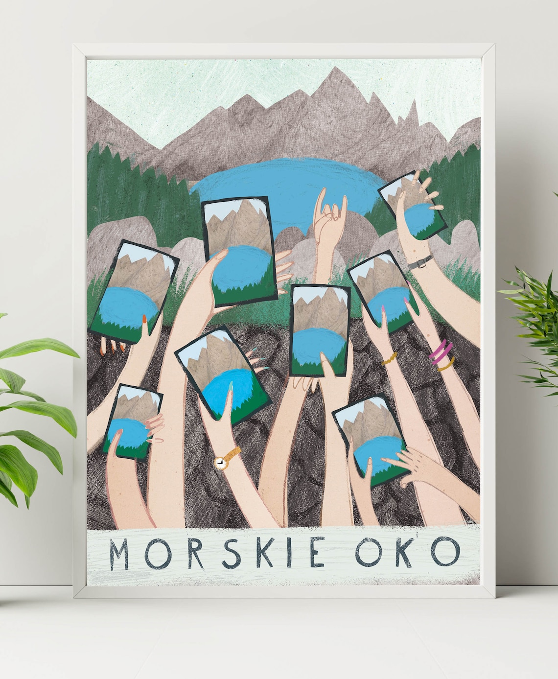 Tatra Mountains Zakopane Poland Travel Poster, Polska