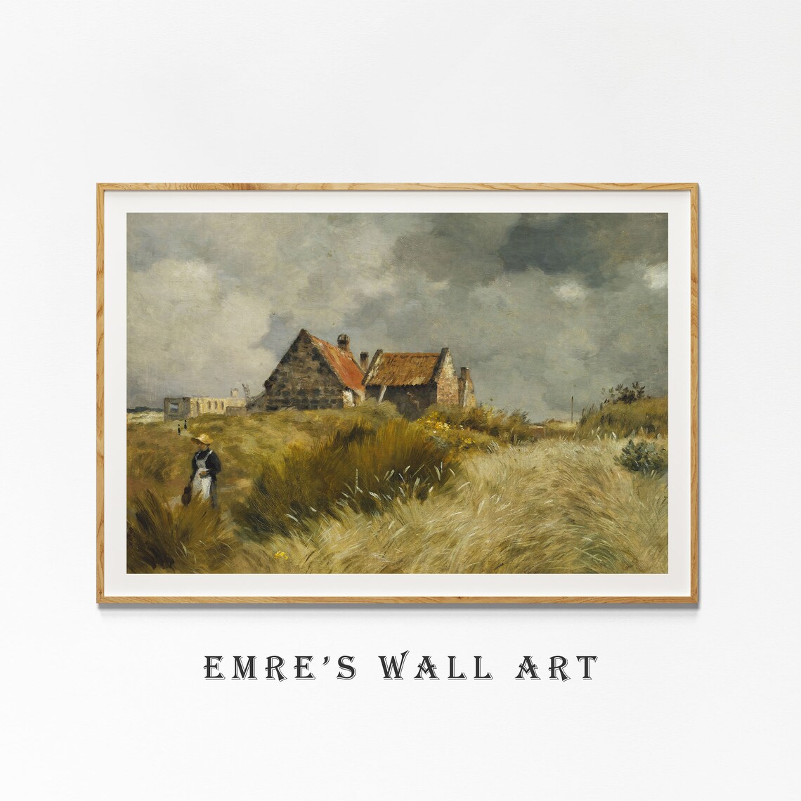 Country Landscape Farmhouse Oil Painting Poster - Image 4