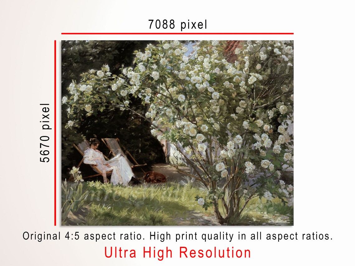 Vintage Summer Painting, French Country Art Print - Image 3