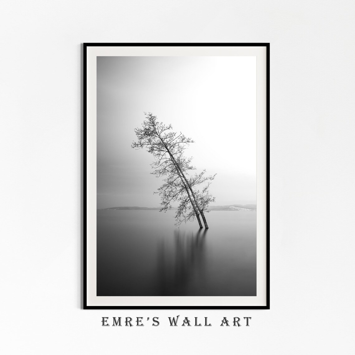 Minimalist Tree Black And White Farmhouse Art Print - Image 4
