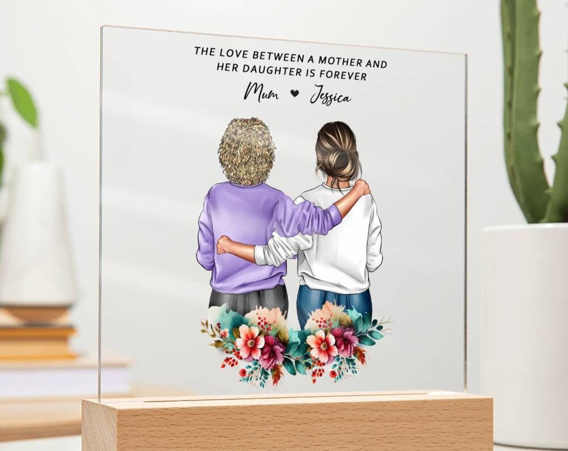 The Love Between A Mother And Daughter Forever Keepsake Print
