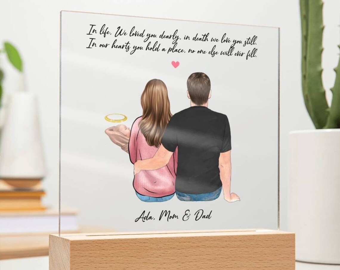 Baby Memorial Acrylic Plaque Infant Loss Remembrance Parents Poster