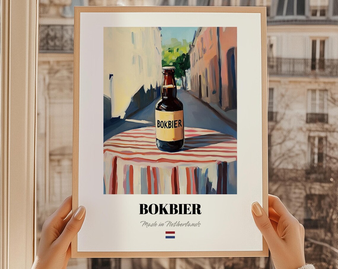 Bokbier Dutch Beer Poster Bar Dcor Wall Art Friend Gift Dining Room
