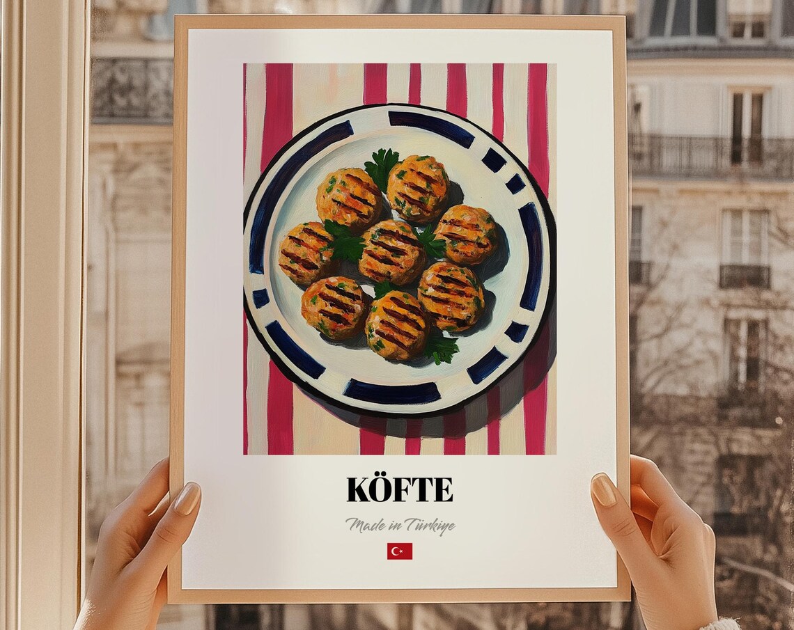 Kfte - Turkish Food Illustration Painting