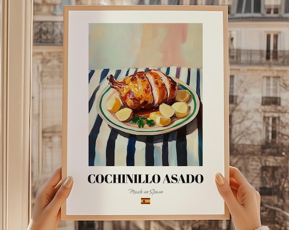 Cochinillo Asado Spanish Roast Suckling Pig Made in Spain Poster