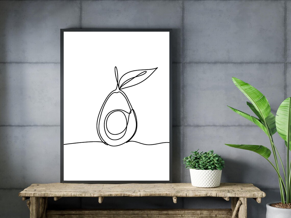 Avocado Line Art - Image 3