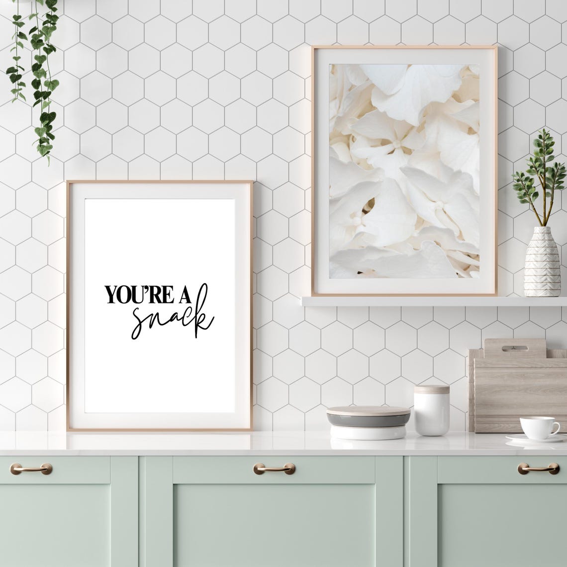 You're a Snack Flirty Cheeky Bedroom Script Typography Quote Poster - Image 3