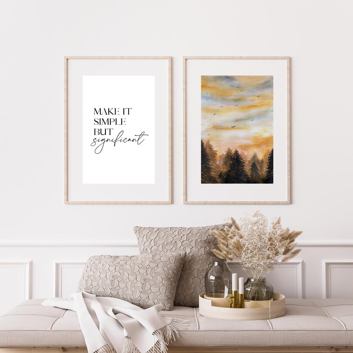 Make It Simple But Significant Minimalist Typography Quote Poster - Image 2