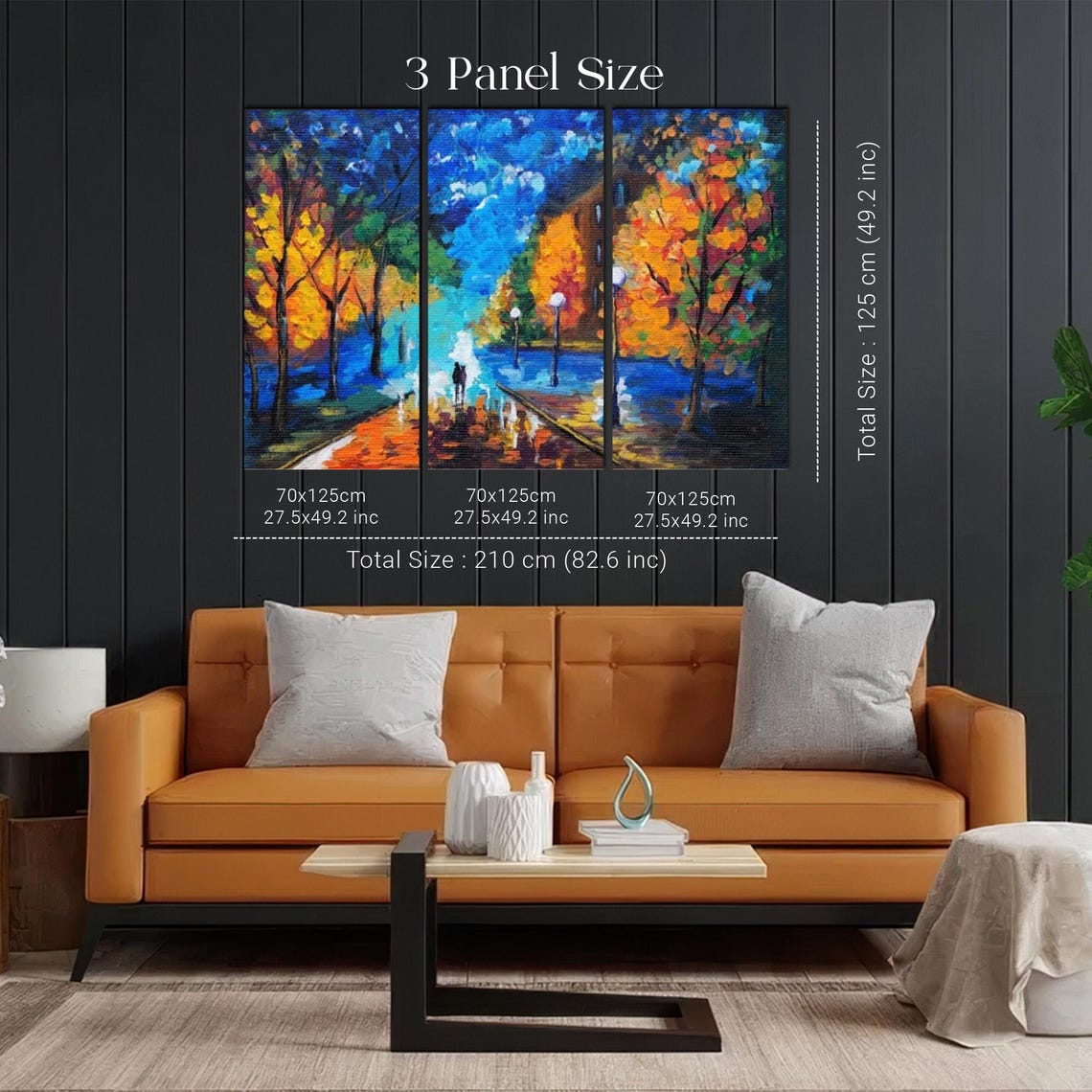 Night Walk In The Forest Decorative Wall Painting Nature Wall Decor Nature Print Nature Decor Nature Art - Image 2
