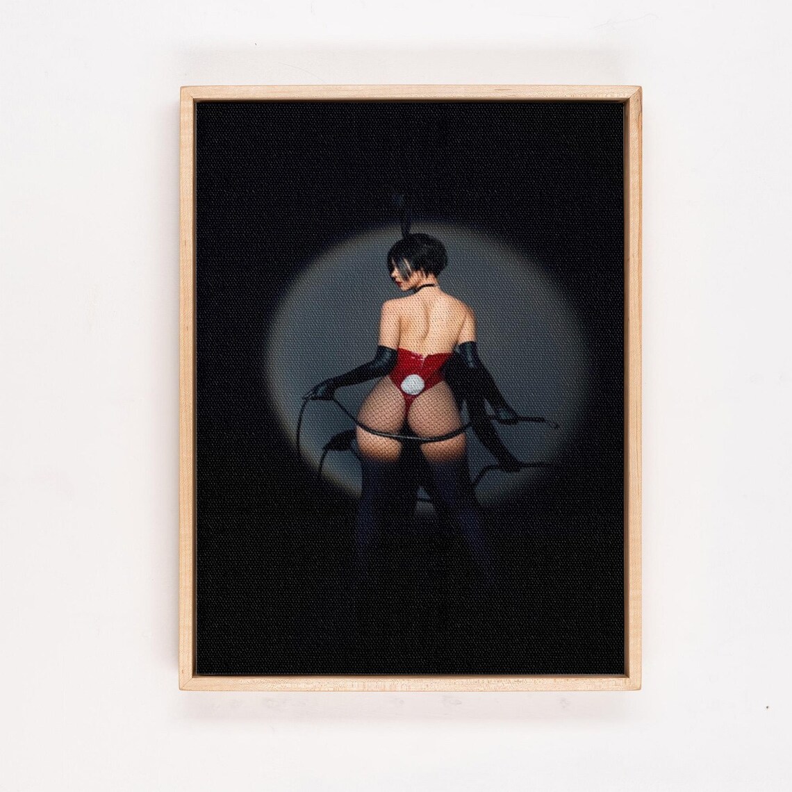 Vintage Lingerie Woman Bedroom Wall Art Print - Image 4