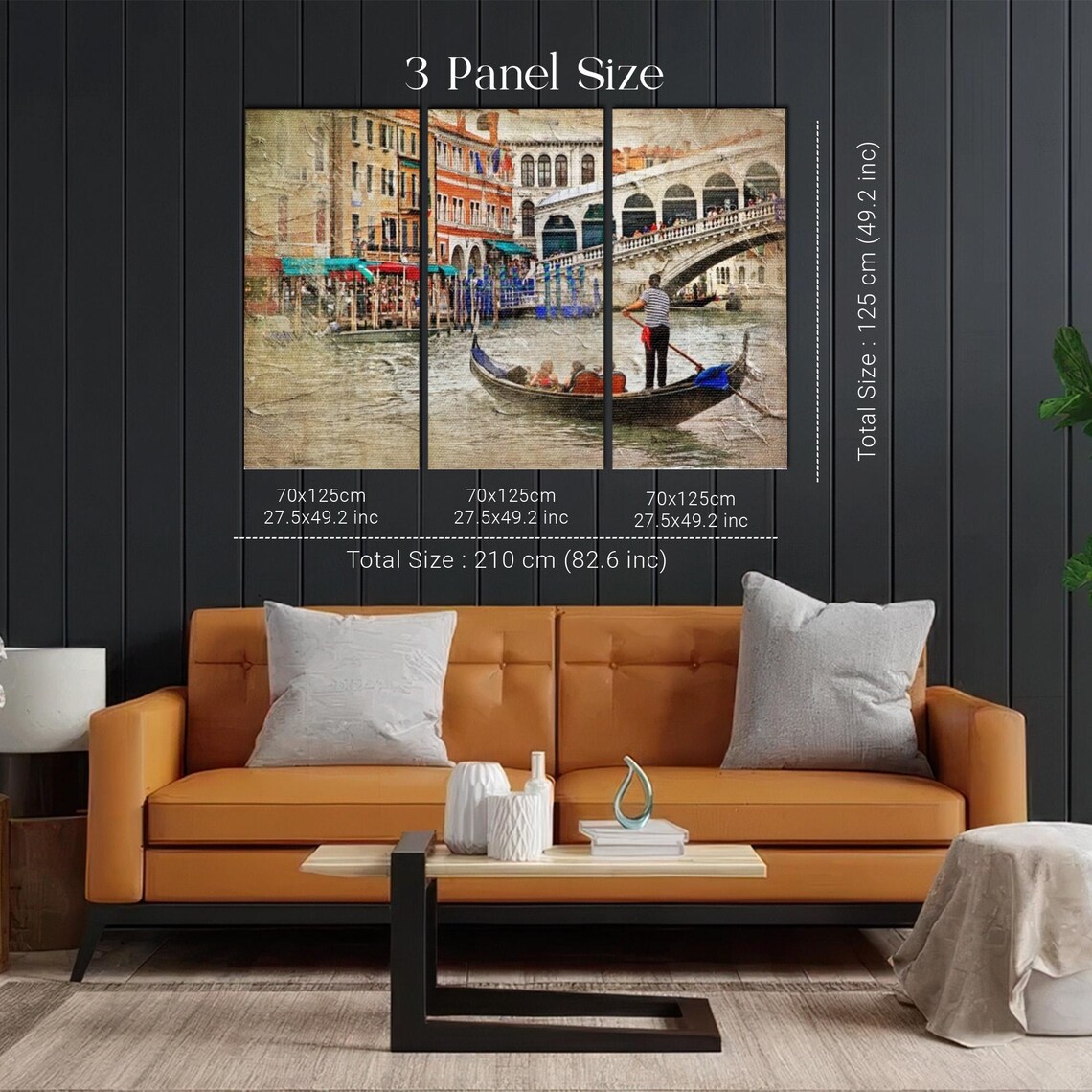 Venice Grand Canal Gondola Gliding By The Rialto Bridge Poster - Image 2