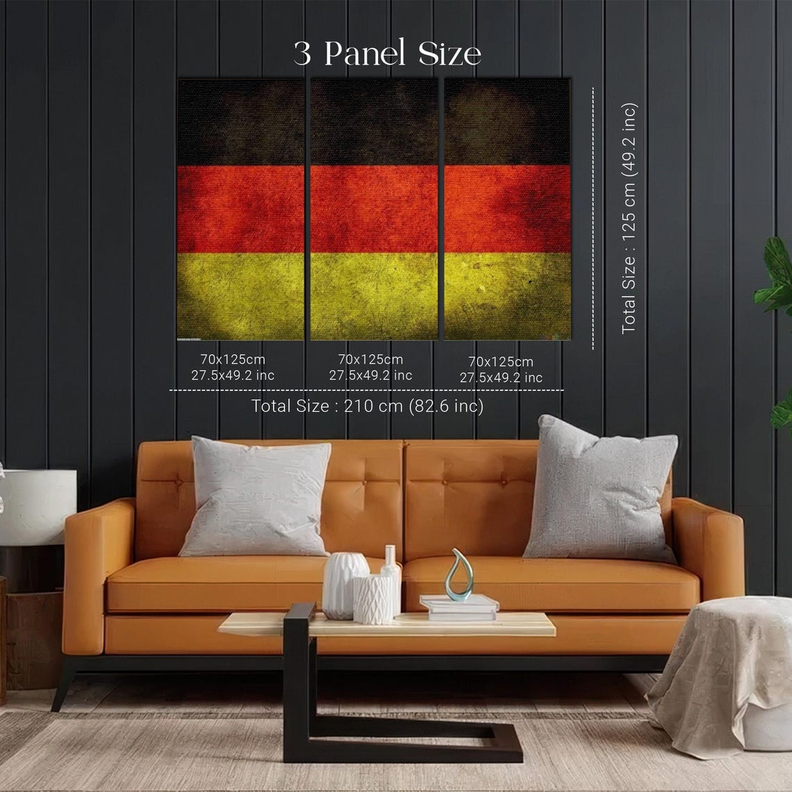 Vintage Distressed German Flag Grunge Texture Poster Artwork - Image 2