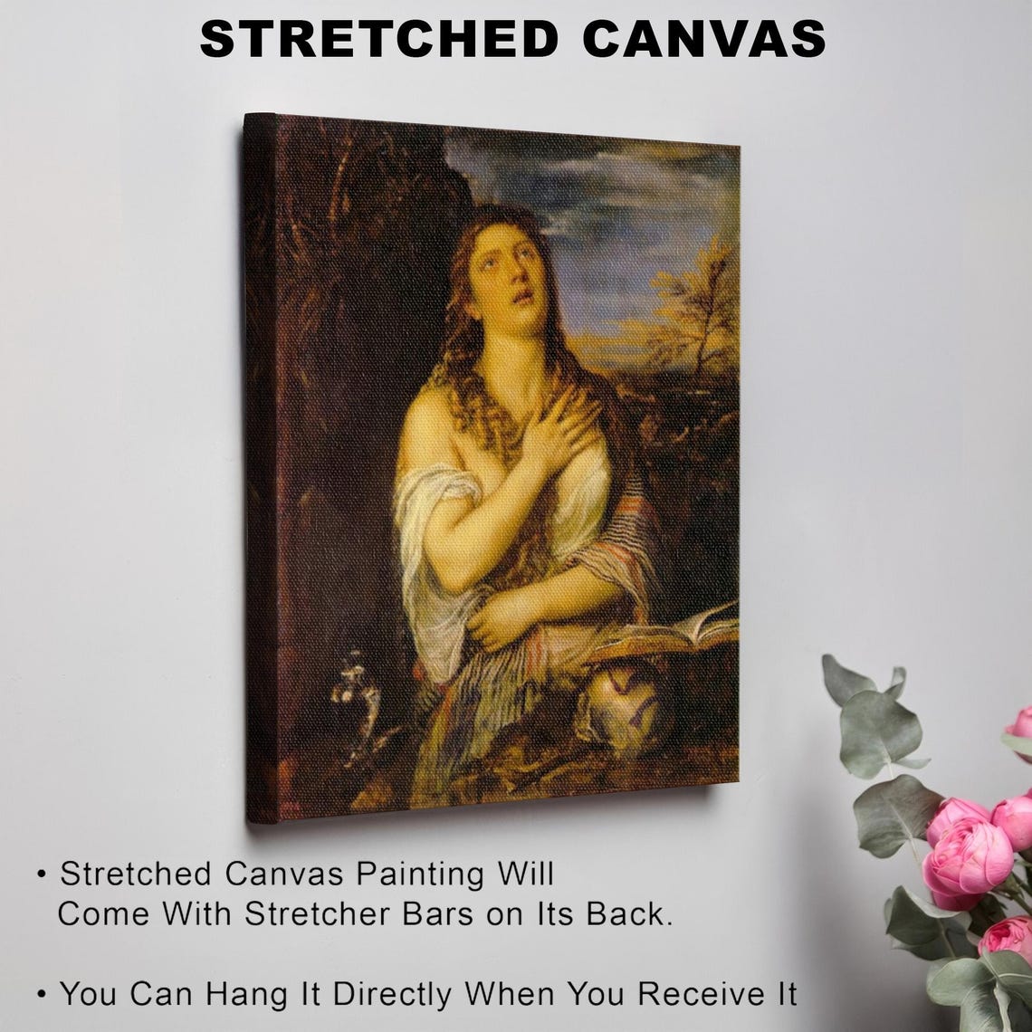 Titian The Penitent Magdalene Classic Art Reproduction Poster - Image 3