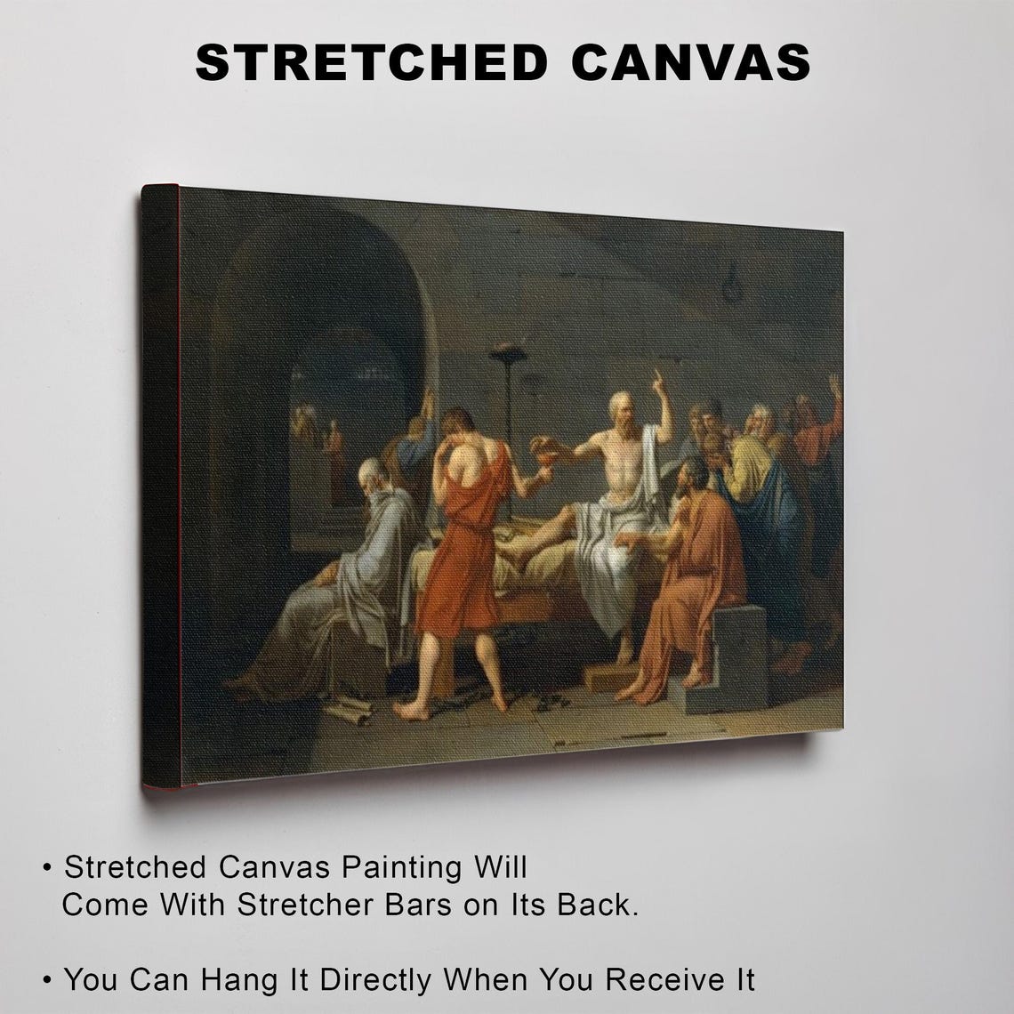 The Death Of Socrates Jacques Louis David Classic Painting Poster - Image 3