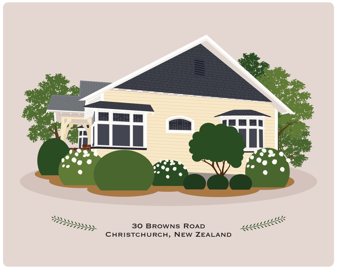 House Portrait - Custom Home Art Print - Image 2