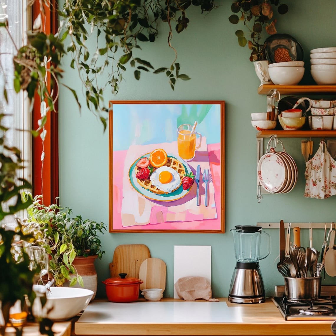 Breakfast Poster, Henri Matisse-Style French Cafe Art Print - Image 3