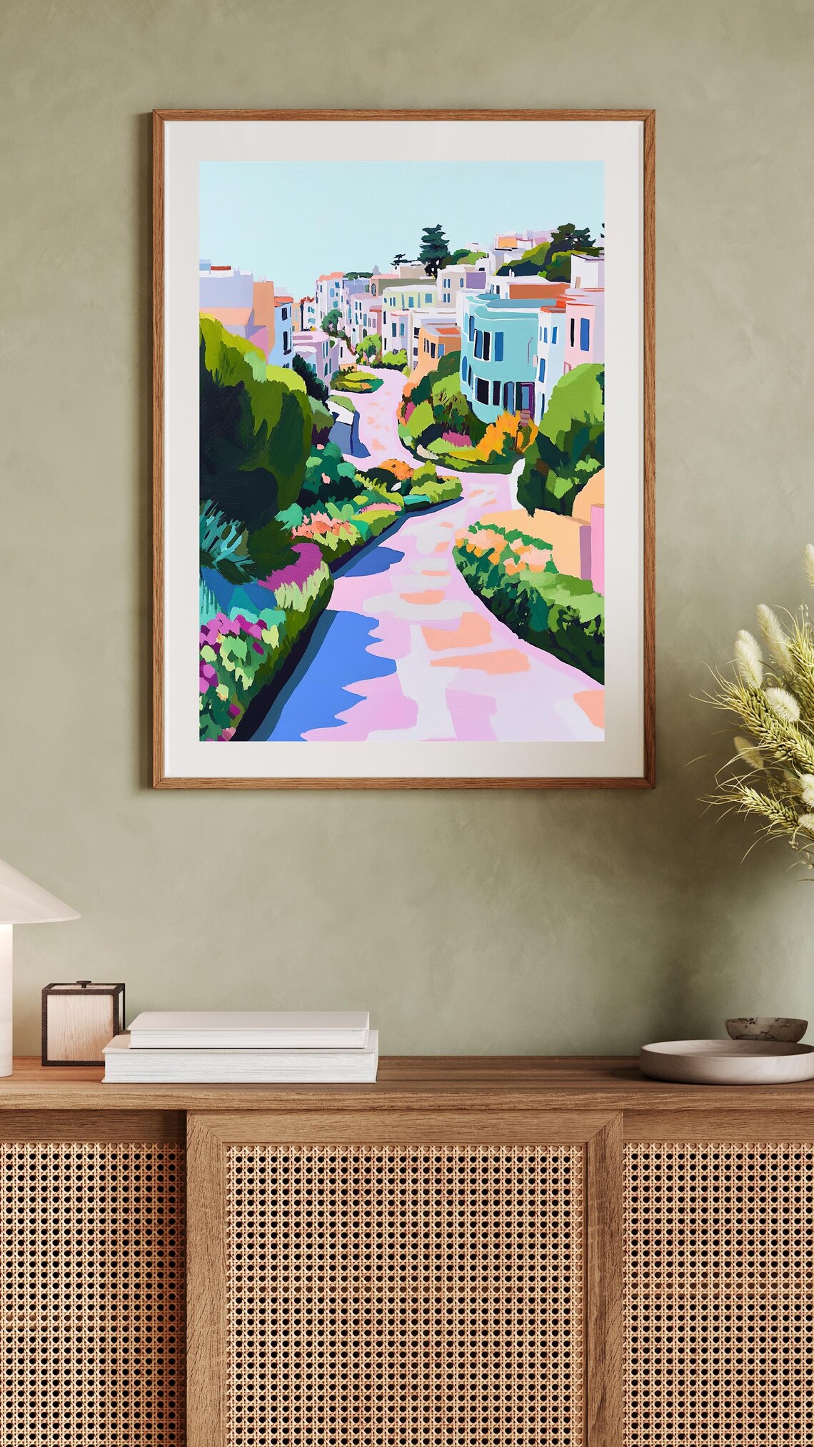 Lombard Street Cityscape, San Francisco Illustration - Image 5