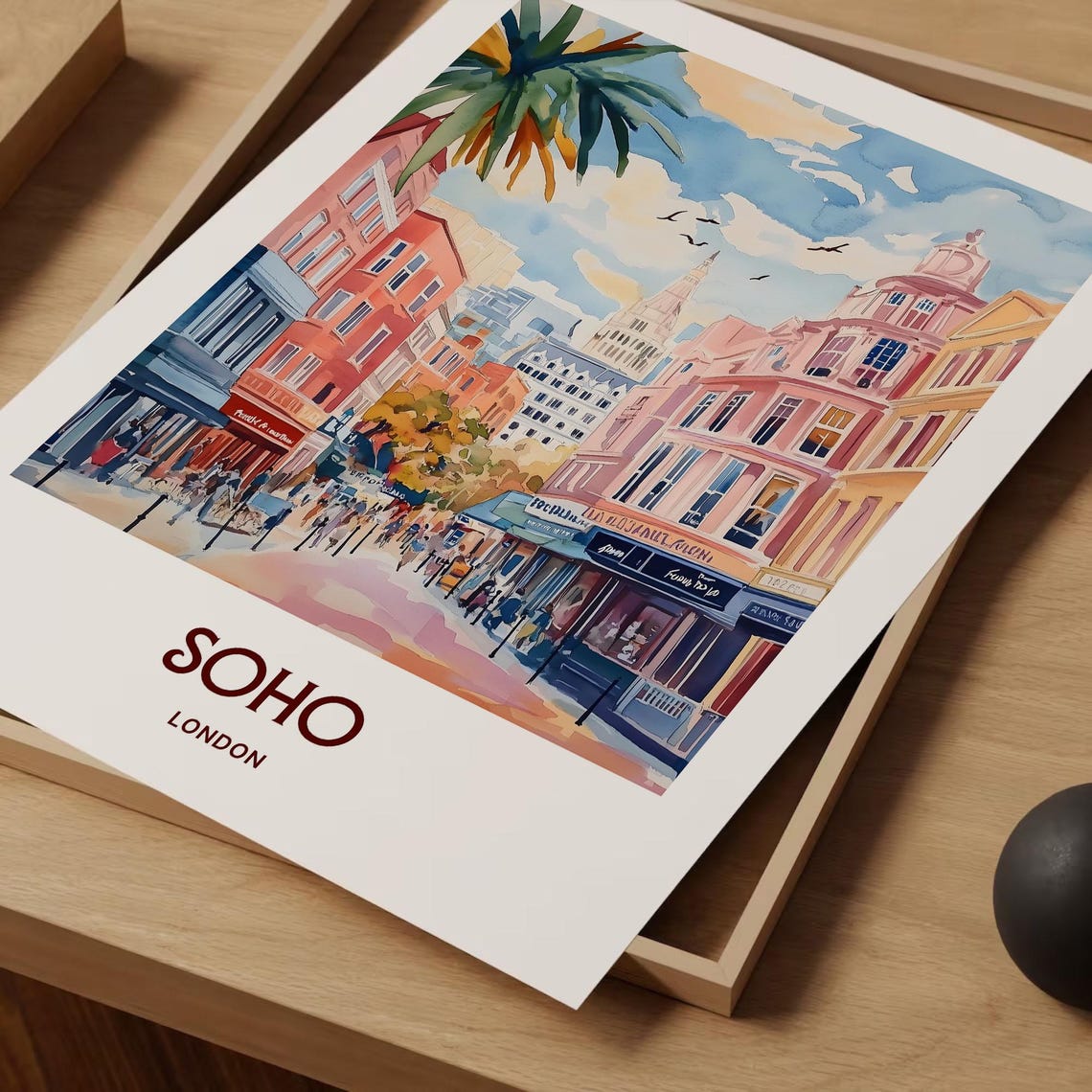 Ronnie Scotts Art Print Soho London Poster Jazz Club Wall Art Retro Travel Art Minimalist Cityscape Blues Music Venue C35 342 - Image 2
